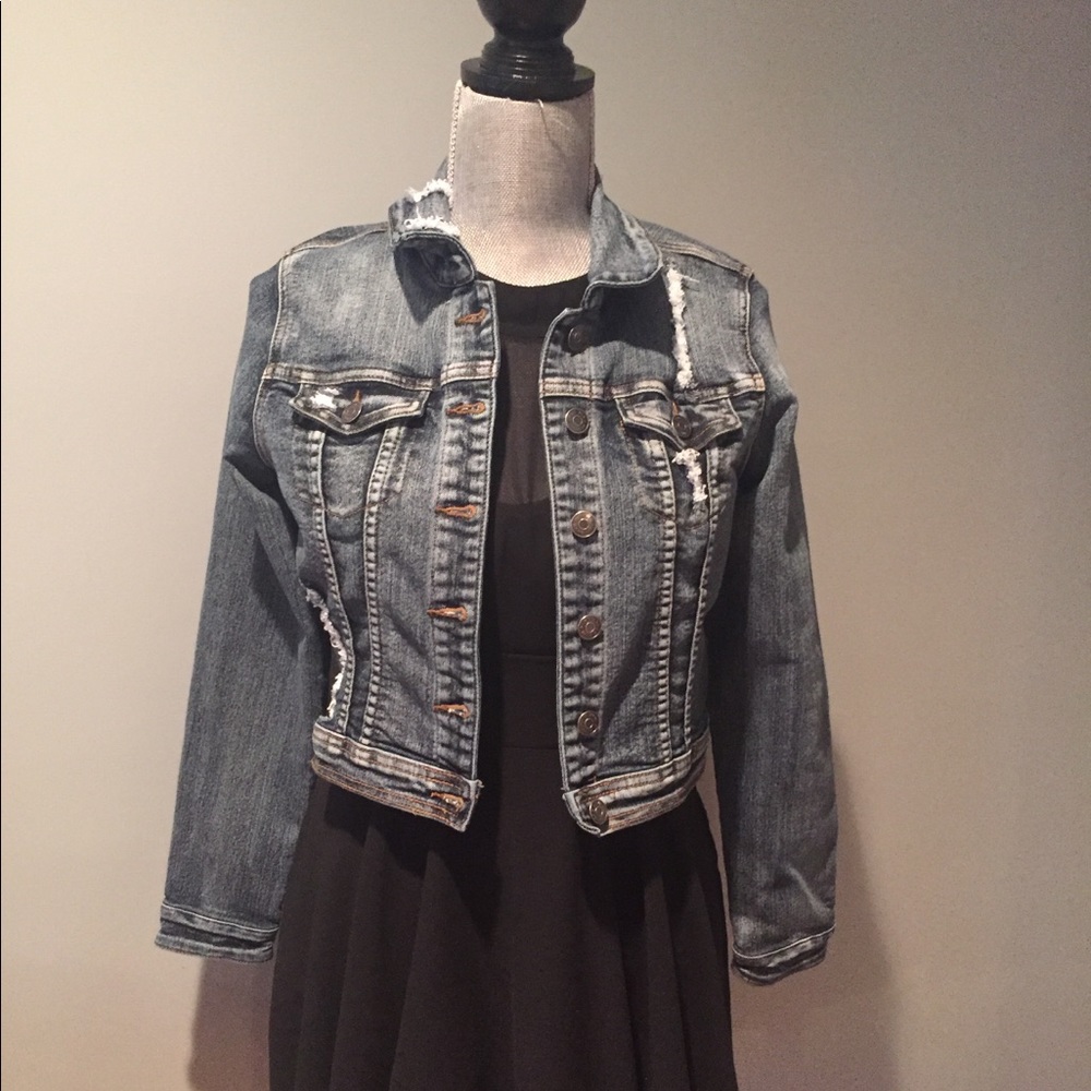 Distressed Jean Jacket - image 1